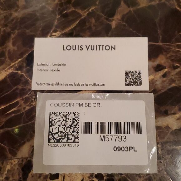 Authentic LOUIS VUITTON COUSSIN PM-Cream! - Picture 14 of 17